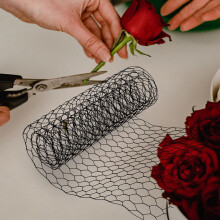 Grünes Hühnerdrahtgeflecht aus Eisen für Blumenarrangements – 100 Stück