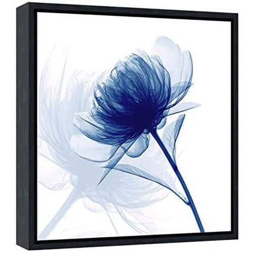 Blue Romance Canvas Wall Art Set – 4 Panels, 30x30cm