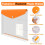 Punched Pockets Plastic Wallets, 12Pcs A4 File Folders for Document Paperwork Clear Assorted Coloured Envelope with Label Pocket Snap Button Ring 3