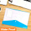 Punched Pockets Plastic Wallets, 12Pcs A4 File Folders for Document Paperwork Clear Assorted Coloured Envelope with Label Pocket Snap Button Ring 4