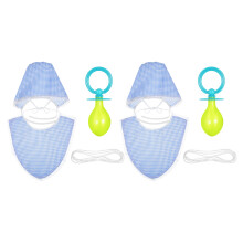 2Sets Jumbo Babyluier En Speen Set , Babykostuum Voor Volwassenen