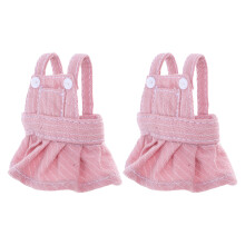 2St Roze Beer Kleding Set Met Elastische Riemen Voor Speelgoed
