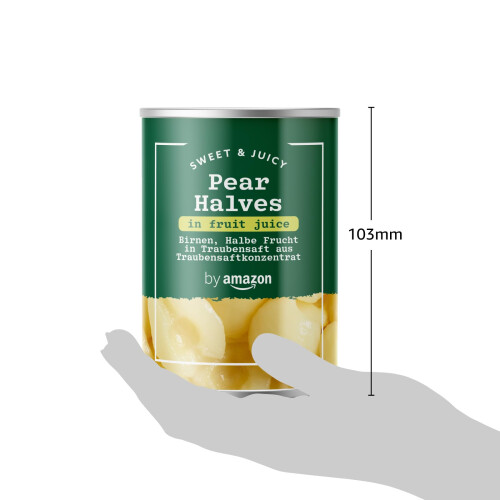 by Amazon Pear Halves In Fruit Juice 411g Vegetarian 2