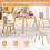 Kindertisch-Set in Blumenform, Rosa, Holz, 1 Tisch + 2 Stühle 5