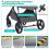 Faltbarer 3-in-1-Kinderwagen mit wendbarem Sitz, Grau 4