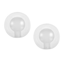 2Pcs Multi-Color Glass Globe Lamp Shade Replacement for Living Room