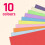 10 Colours, A4 120gsm Coloured Art Paper - Assorted Pack, 100 sheets 3
