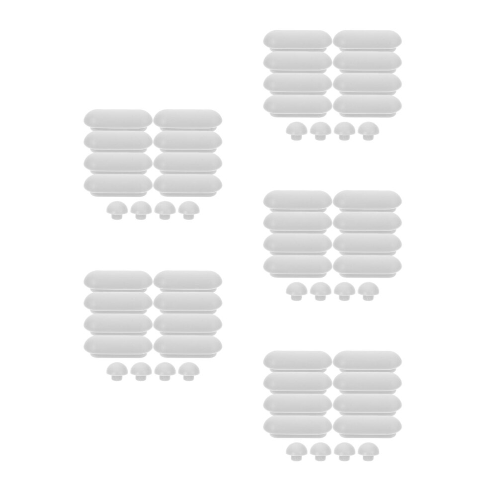 60Pcs Universal Rubber Toilet Seat Bumpers Grey Antislip Cushion Pads 3762132674982