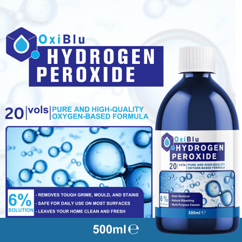 OxiBlu - Hydrogen Peroxide 6% - 500ml, 20 Vols, Clear 1