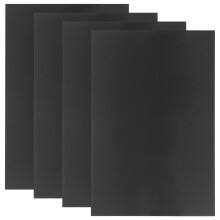 4Pcs Black Acrylic Board Lightweight Plastic Sheets for Laser Cutting