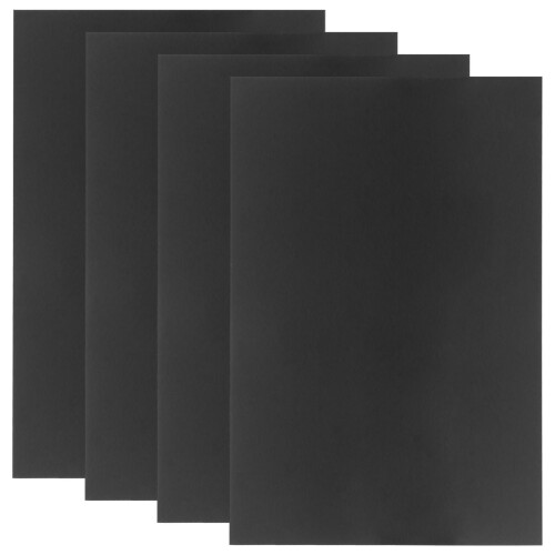 4Pcs Black Acrylic Board Lightweight Plastic Sheets for Laser Cutting