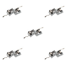 10Pcs Silver Hand Crank Music Box Movement Metal 8-Tone DIY Supply