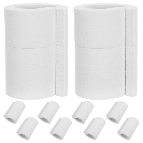 10Pcs White Curtain Spacers Lightweight Drapery Rod Accessory