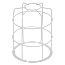 White Detector Bracket Shield for Ceiling Alarms
