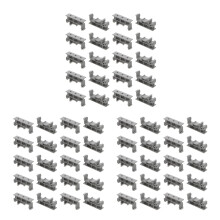60Pcs Durable Plastic Din Rail Mounting Bracket Clips for Daily Use