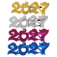 4Stk 2027 Kunststoff Partybrillen Für Festliche Foto Requisiten