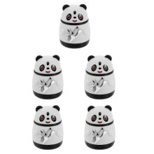 5Stk Dekorativer Automatischer Panda Zahnstocherhalter Bunt Für
