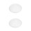 2Pcs White Circular Ceiling Lamp Shade Easy Bulb Replace Cover 1