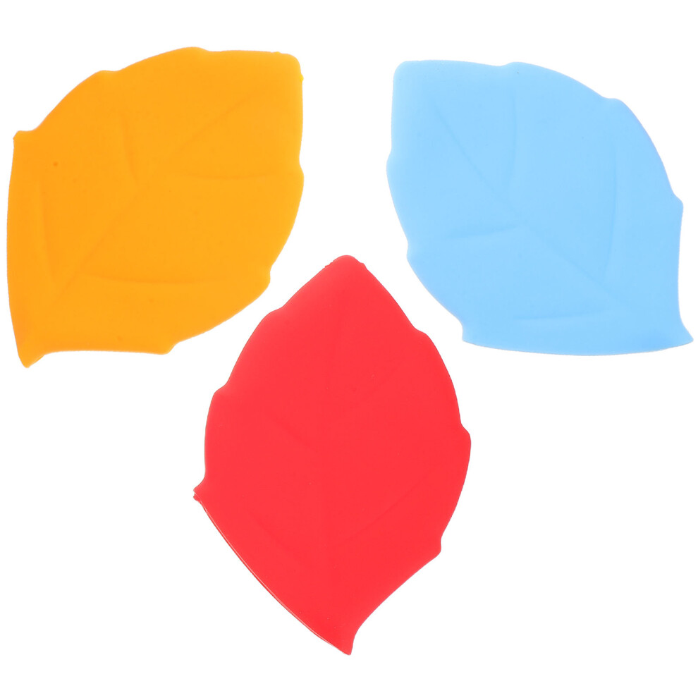 Ohphcall 3Pcs Silicone Toothbrush Covers Travel Dustproof Caps Assorted Colors