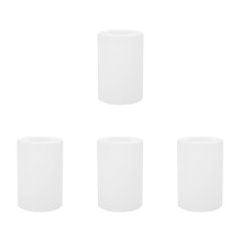 4Pcs White Glass Lamp Shade Covers for Hanging and Wall Lights