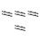 8Pcs PVC Plastic Poster Scroll Frame Black Multipurpose Wall Hanger 1