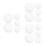 15Pcs Foldable Flying Disc Fans White Polyester DIY Craft Wedding Fans 1