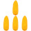4Pcs Stable Plastic Yellow Car Antenna Decor Cute Vehicle Accessory 1