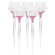 Hair Dye Applicator Brush White For Styling And Coloring 5pcs