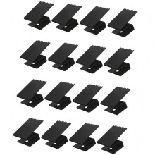 16Pcs Window Clip Strong Removable Window Bracket Clip-Black