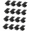 16Pcs Window Clip Strong Removable Window Bracket Clip-Black 1