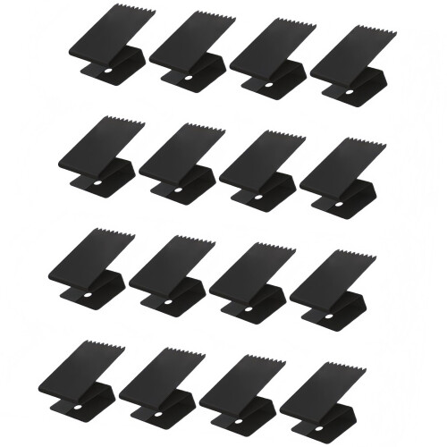 16Pcs Window Clip Strong Removable Window Bracket Clip-Black