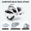 (White) For Meta Quest 2/3 Glasses Decompression Weight Reduction Adjustable Headband 10