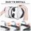 (White) For Meta Quest 2/3 Glasses Decompression Weight Reduction Adjustable Headband 11