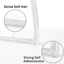 Draught Excluder for Doors and Windows 6M Self Adhesive Brush Weather