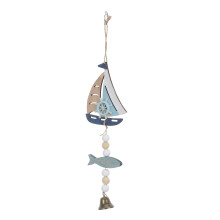 Durable Wooden Wind Chime with Bell for Coastal Patio