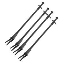 4Pcs Black Plastic Aquarium Tweezers Long Tongs for Aquatic Planting