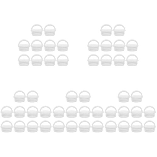 50Pcs Durable White Silicone Mop Bucket Drain Plug Replacement