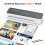 Bonsaii A4 Laminator Machine with 5 Laminating Sheets – 80-100mic Compatible, Compact & Portable Design, ABS Jam Release for Smooth Operation 5