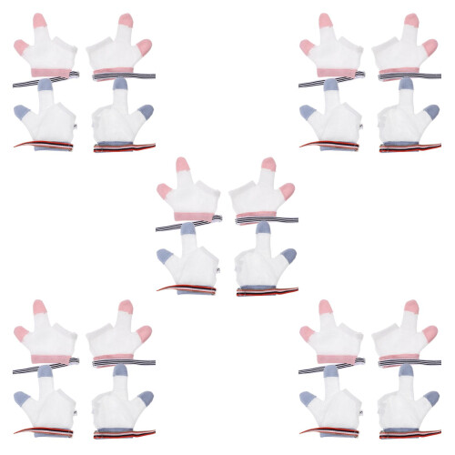 10Paires Protecteurs Doigts Bébé Multicolores Respirant