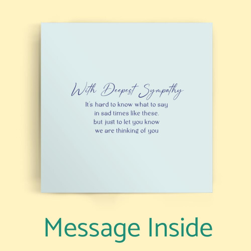 Dandelion With Sympathy Card - Watercolour Style with Sentimental Message Inside - Includes Blue Coloured Envelope 2