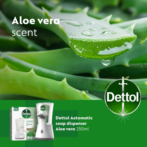 Dettol Dettol Hand Soap Automatic Soap Dispenser No Touch With Refill Moisturizing Aloe Vera 2
