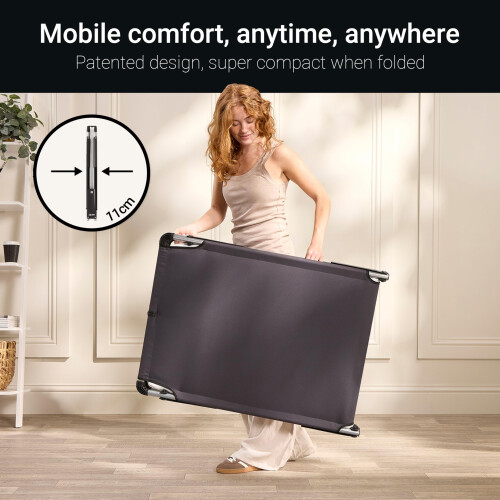 JAY-BE ME70 Mobile Folding Bed with Comfort Mattress, Single 1