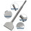 SDS Chisel Bits Fireocre SDS Plus Tile Chisel 250 X 75 mm, Angled Wide Spade Chisel for SDS Plus Hammer 2