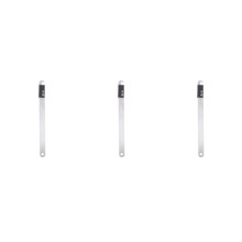 3Pièces Clé De Réparation Flûte Métal Argenté Pour Instruments À Vent