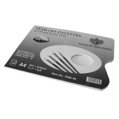 Tear Off Palette - 40 A4 Disposable Palette Sheets 1