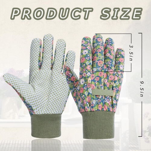 Gants de jardin XIUH en PVC à perles, taille BA 2
