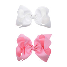 Hair Clips Boutique Hair Bows Alligator Clip for Women Girl Hairpin 6 Inch Large Cheer Bow Clip Handmade Bowknot Barrettes Hair Accessories TSFJ02 (Wh