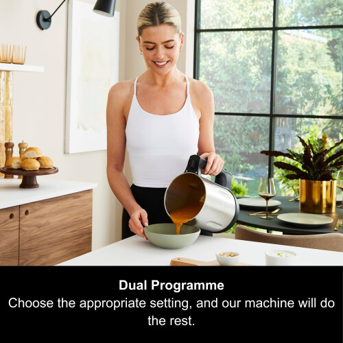 Morphy Richards Morphy Richards Soup Maker, 1.6L Dual Programme, Serrator Blade, Easy Clean, Keep Warm, LED Countdown, Add to Function, Detachable 2