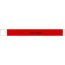 (One Size, Red) Makero Tyvek Wristband (Pack of 1000)