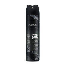 Déodorant Antitranspirant ABOVE pour Hommes, 72 Heures (Extreme Men Black) - Protège Contre la Transpiration & Odeur